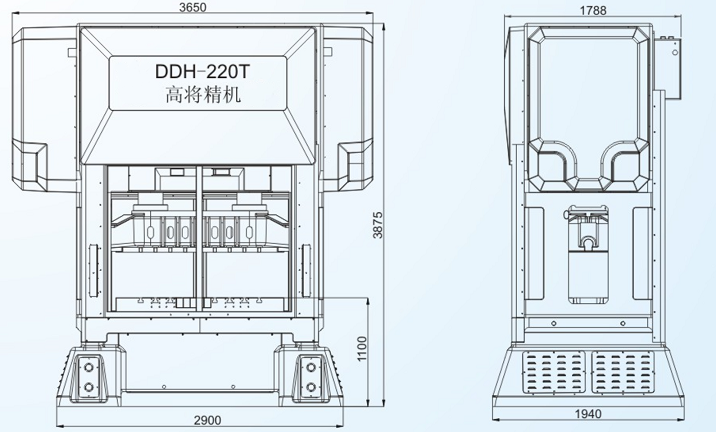 DDH-225T閉式雙點高速精密沖床 DDH-225T閉式雙點高速精密沖床